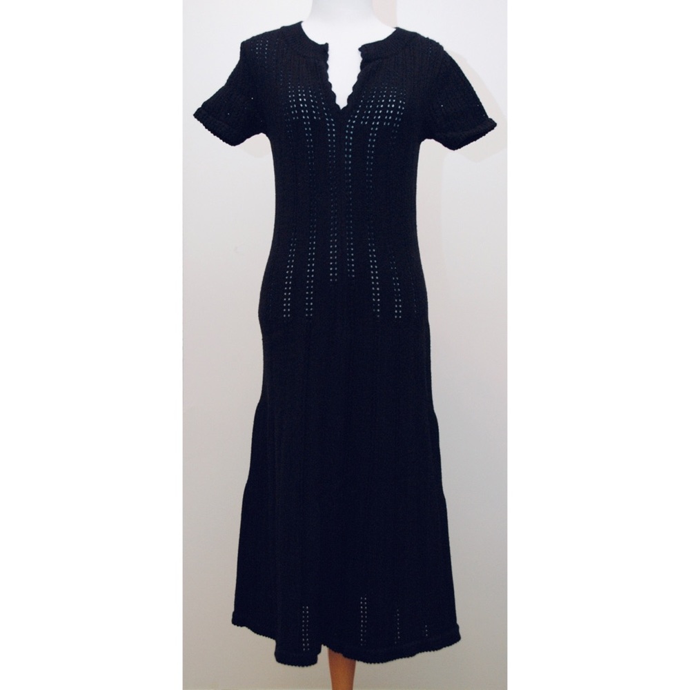 SAJA Anthropologie Black Knit Dress 🆕